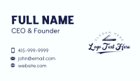 Razor Grooming Barbershop Business Card