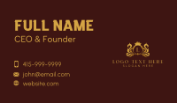 Royalty Crown Lettermark Business Card Design