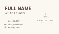 Nail Hand Polish Business Card Design