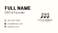 Music Note Bridge Business Card