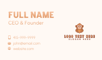 Monkey Pizza Restaurant Business Card