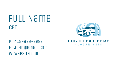 Car Wash Vehicle Cleaning  Business Card