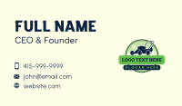 Lawn Mower Gardening Business Card Design