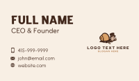 Human Snail Mascot  Business Card