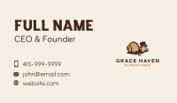 Human Snail Mascot  Business Card