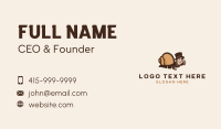 Human Snail Mascot  Business Card Design