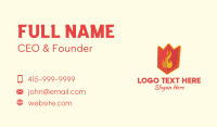 Medieval Fire Banner Business Card