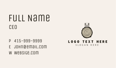 Lumber Wood Carving Tools Business Card