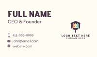 Home Fence Paint Brush Business Card