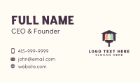 Home Fence Paint Brush Business Card Design