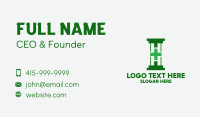 Green Hospital Pillar  Business Card