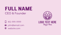 Violet Flower Petals  Business Card