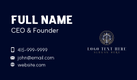 Lawyer Scale Justice Business Card Design