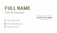 Generic Modern Wordmark Business Card Design