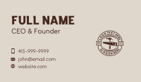 Hammer & Hand Saw Business Card Design