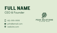 Organic Herb Leaf Business Card
