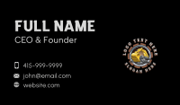 Construction Industrial Excavator Business Card