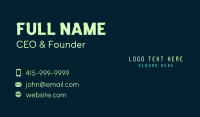 Digital Pixel Wordmark   Business Card