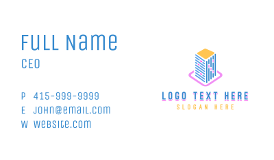 Vibrant Modern Cityscape Business Card Image Preview