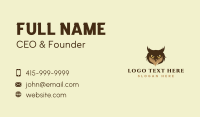 Wildlife Hunting Owl  Business Card