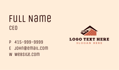 Masonry Brick Plaster Business Card Image Preview