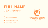 Sunset Flying Bird  Business Card