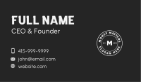 Classic Hipster Grooming Business Card