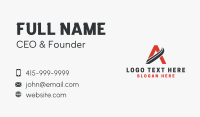 Consulting Firm Letter A Business Card