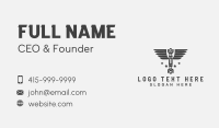 Wings Mechanic Tools Business Card Design