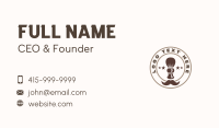 Shaving Brush Barbering Business Card