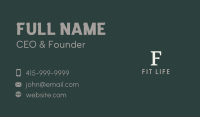 Marketing Firm Lettermark Business Card