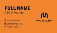 Wild Fox Letter M Business Card