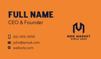 Wild Fox Letter M Business Card Image Preview