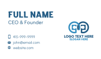 Folded Business Card example 3