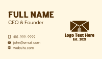 Writing Business Card example 1