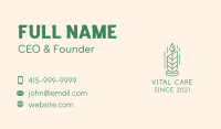 Organic Leaf Candle  Business Card