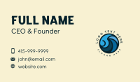 Ocean Tidal Wave Business Card Design