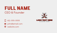 Rockstar Drummer Drumsticks Business Card Design