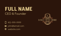 Luxury Crest Shield Business Card