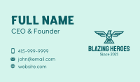 Minimalist Eagle Shield Business Card Image Preview