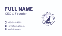 Howling Wolf Dog Business Card Design