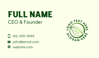 Organic Wellness Herb Business Card