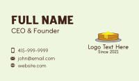 Breakfast Pancake Food  Business Card Design