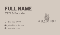 Caveman Stone Spear Business Card