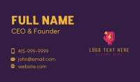 Lightning Boxing Glove Business Card Design