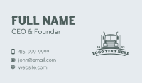 Courier Truck Emblem Business Card