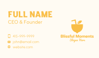 Yellow Lemon Juice Business Card Image Preview