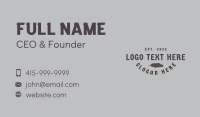 Gothic Feather Wordmark Business Card Design