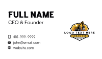 Industrial Excavator Contractor Business Card