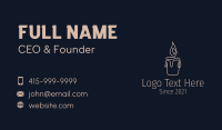 Spa Wax Candle  Business Card Design